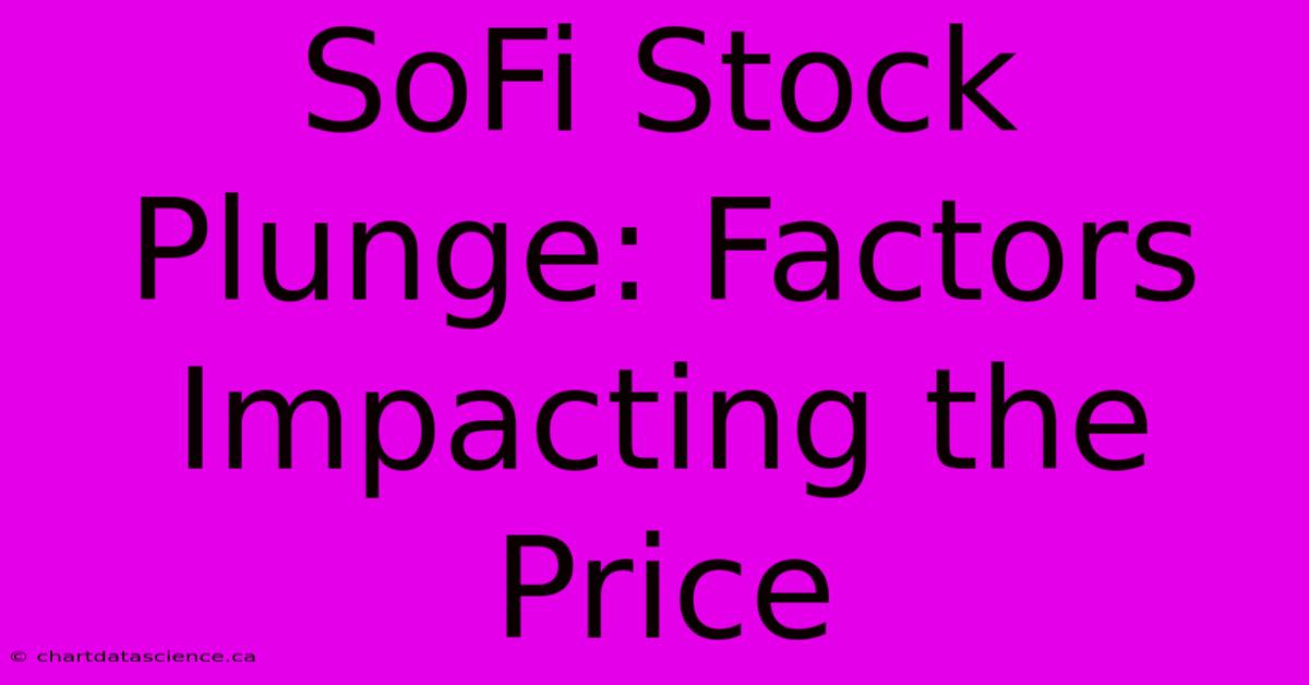 SoFi Stock Plunge: Factors Impacting The Price