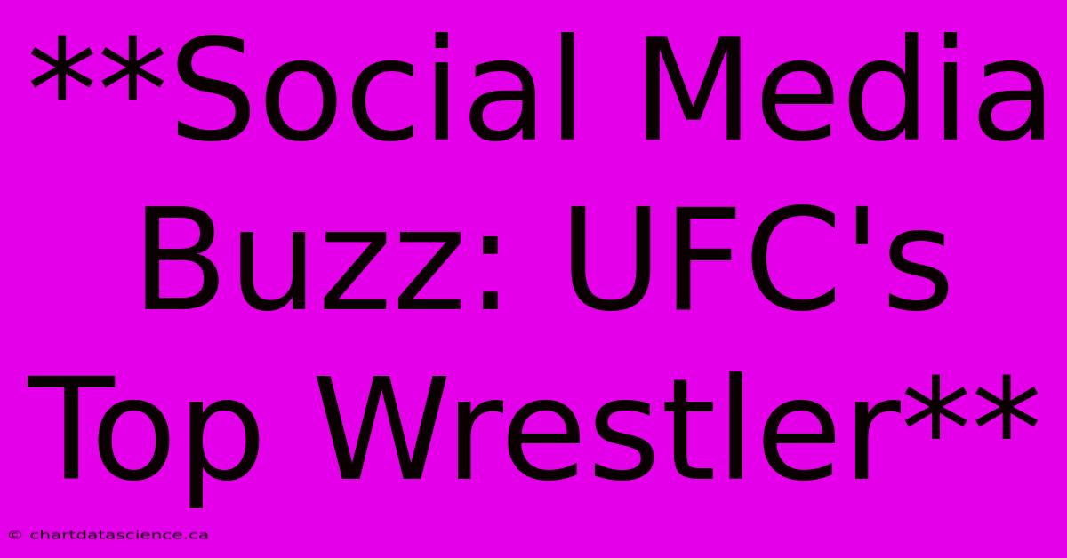 **Social Media Buzz: UFC's Top Wrestler**