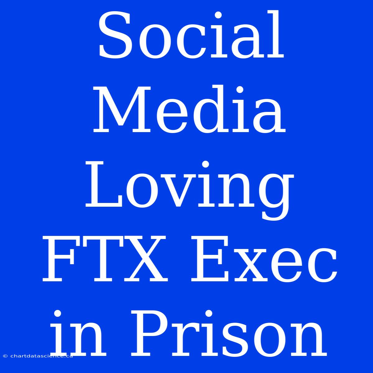 Social Media Loving FTX Exec In Prison