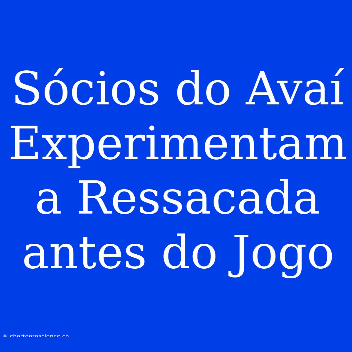 Sócios Do Avaí Experimentam A Ressacada Antes Do Jogo