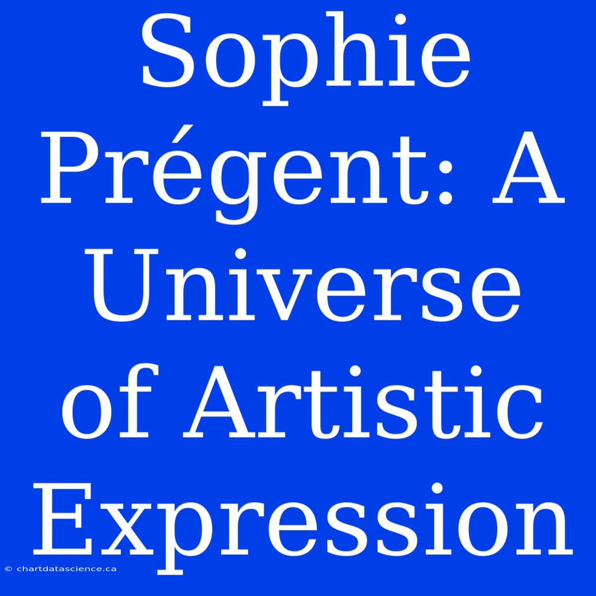 Sophie Prégent: A Universe Of Artistic Expression