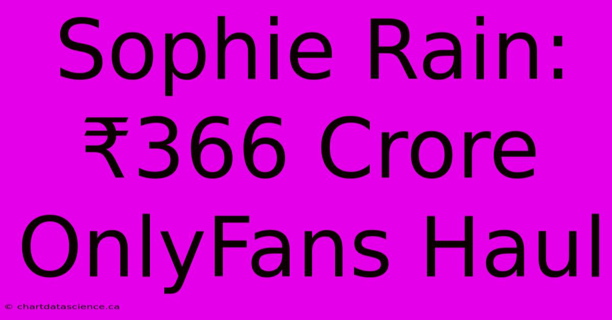 Sophie Rain: ₹366 Crore OnlyFans Haul