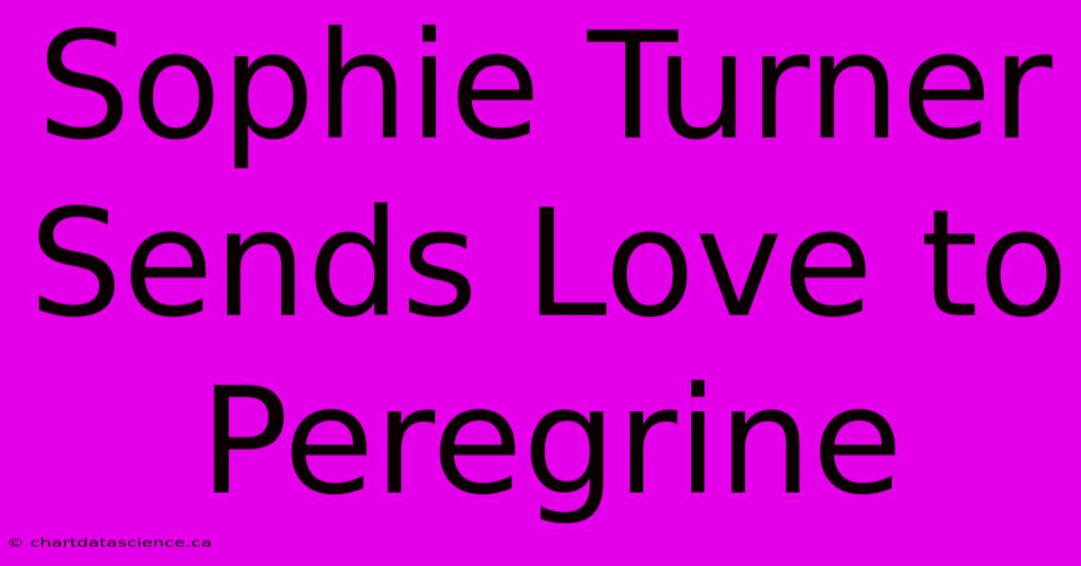 Sophie Turner Sends Love To Peregrine