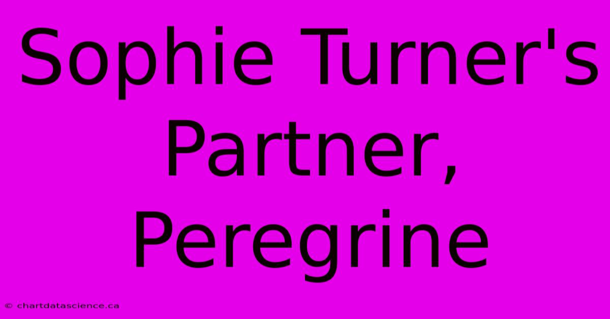 Sophie Turner's Partner, Peregrine  