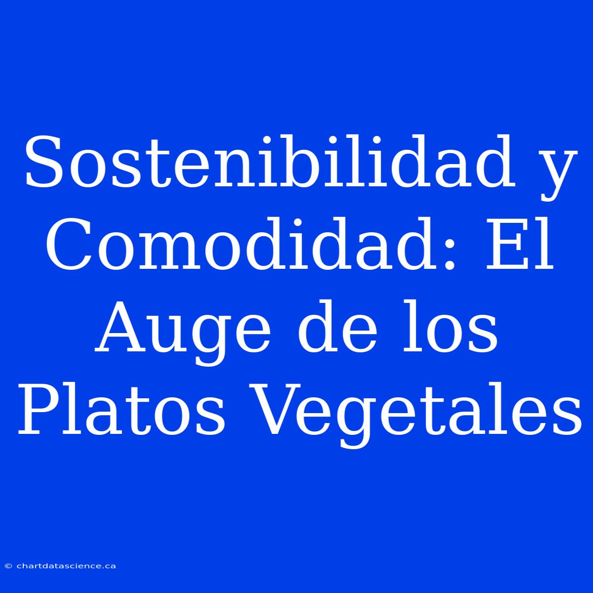 Sostenibilidad Y Comodidad: El Auge De Los Platos Vegetales