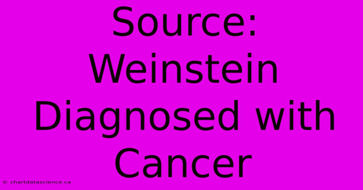 Source: Weinstein Diagnosed With Cancer