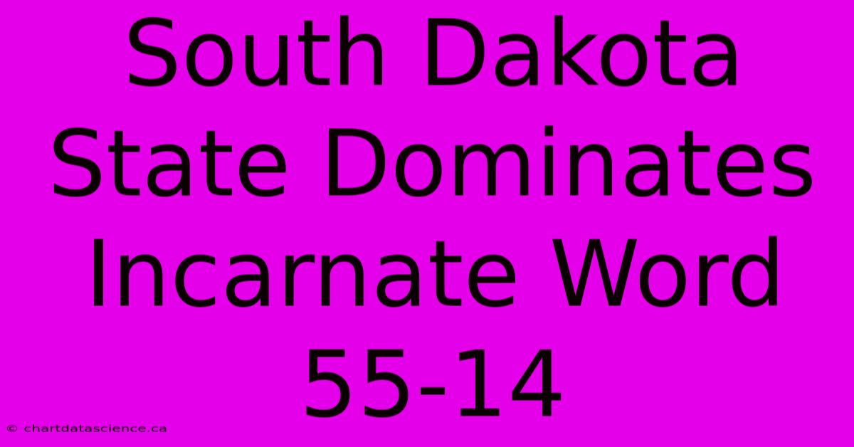 South Dakota State Dominates Incarnate Word 55-14