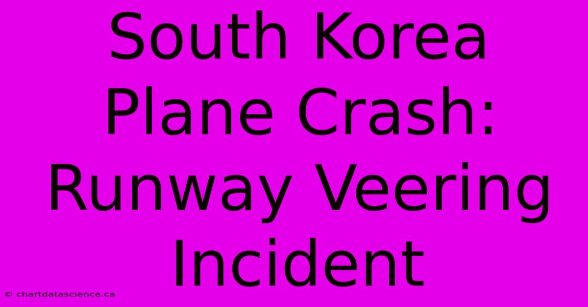 South Korea Plane Crash: Runway Veering Incident