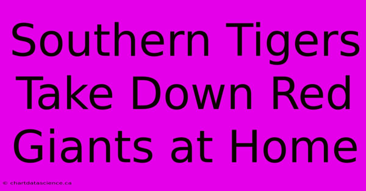 Southern Tigers Take Down Red Giants At Home