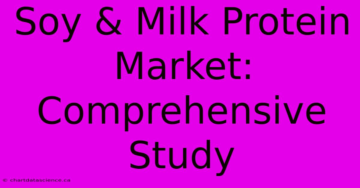 Soy & Milk Protein Market: Comprehensive Study