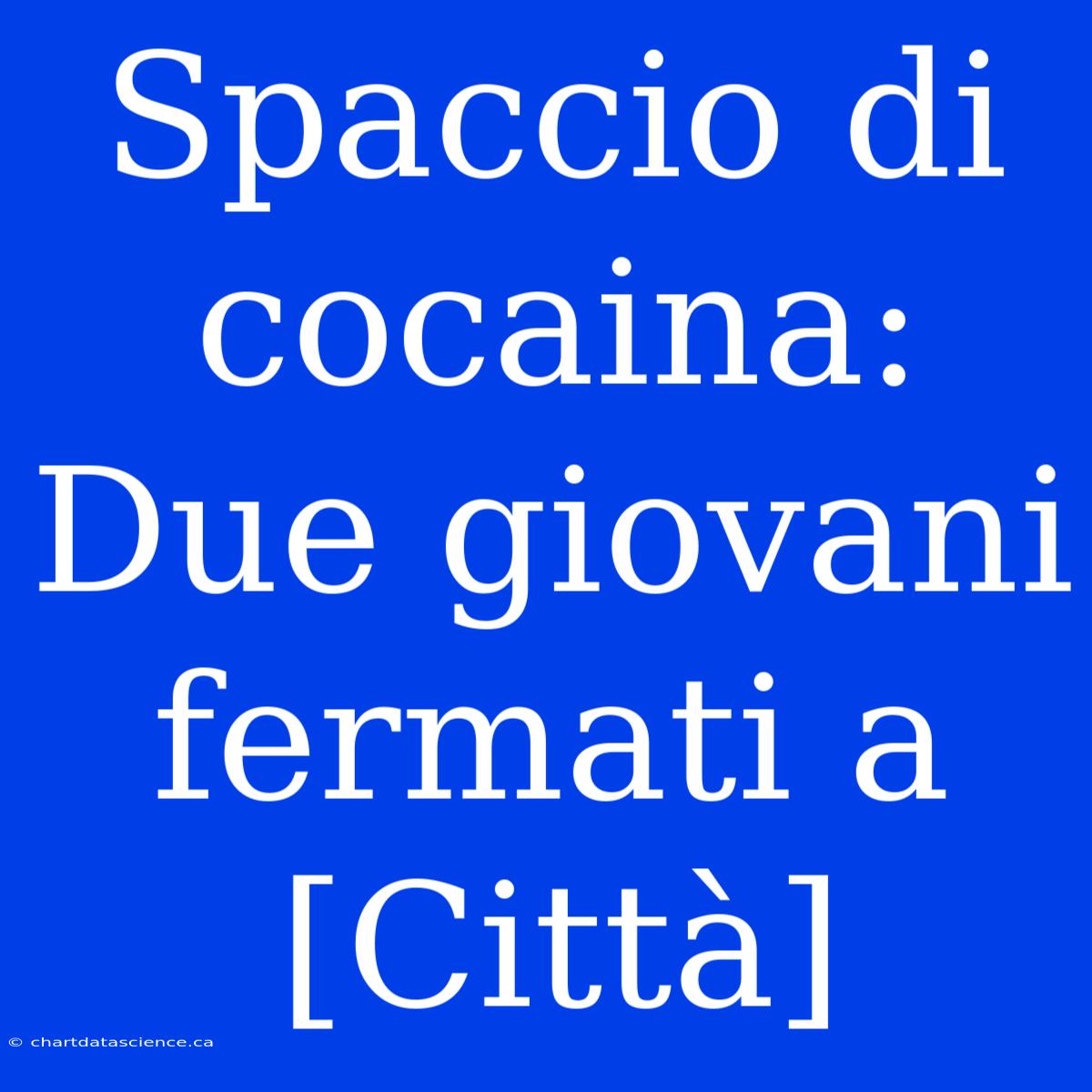 Spaccio Di Cocaina: Due Giovani Fermati A [Città]