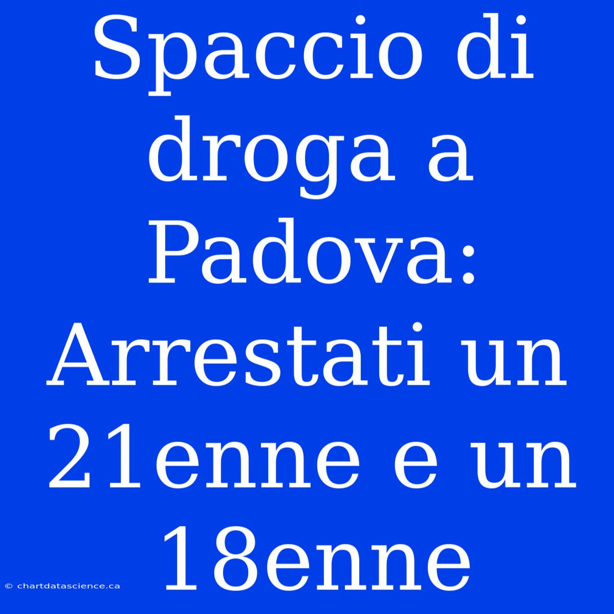 Spaccio Di Droga A Padova: Arrestati Un 21enne E Un 18enne