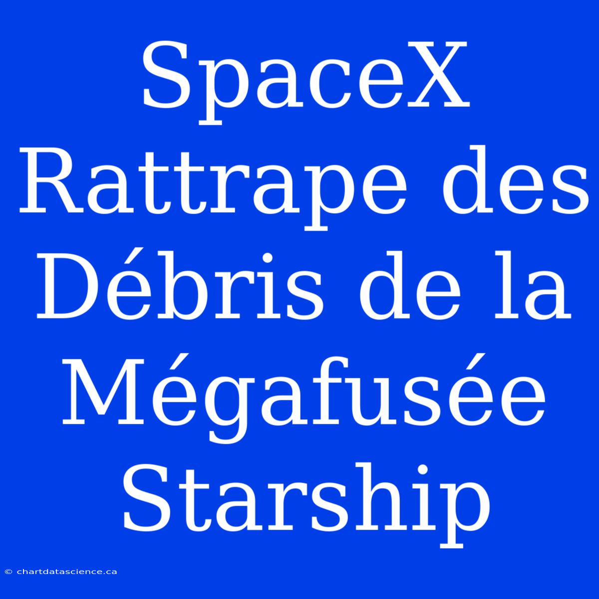 SpaceX Rattrape Des Débris De La Mégafusée Starship