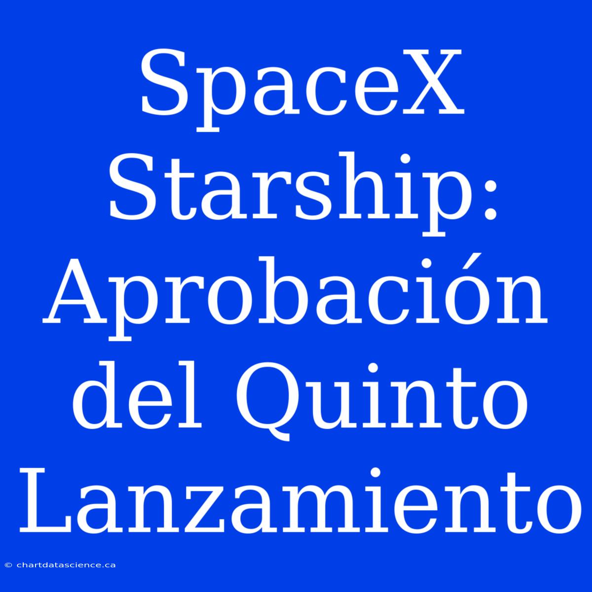 SpaceX Starship: Aprobación Del Quinto Lanzamiento