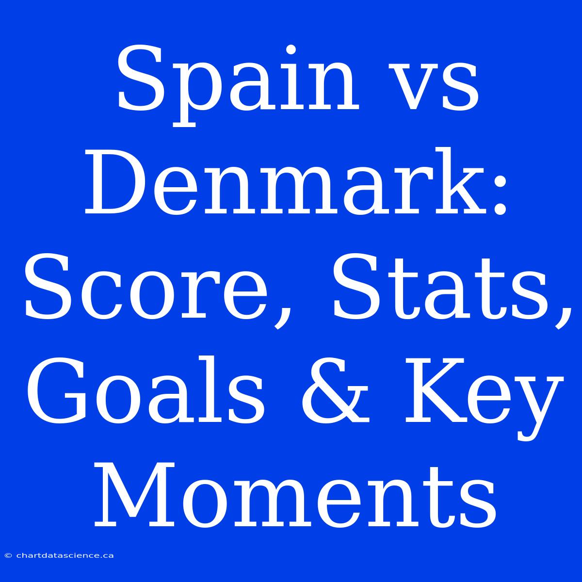 Spain Vs Denmark: Score, Stats, Goals & Key Moments