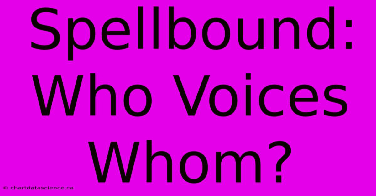 Spellbound: Who Voices Whom?