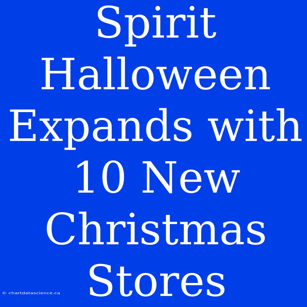 Spirit Halloween Expands With 10 New Christmas Stores