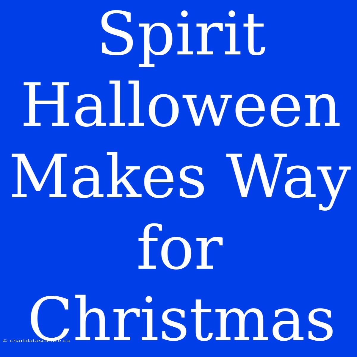 Spirit Halloween Makes Way For Christmas