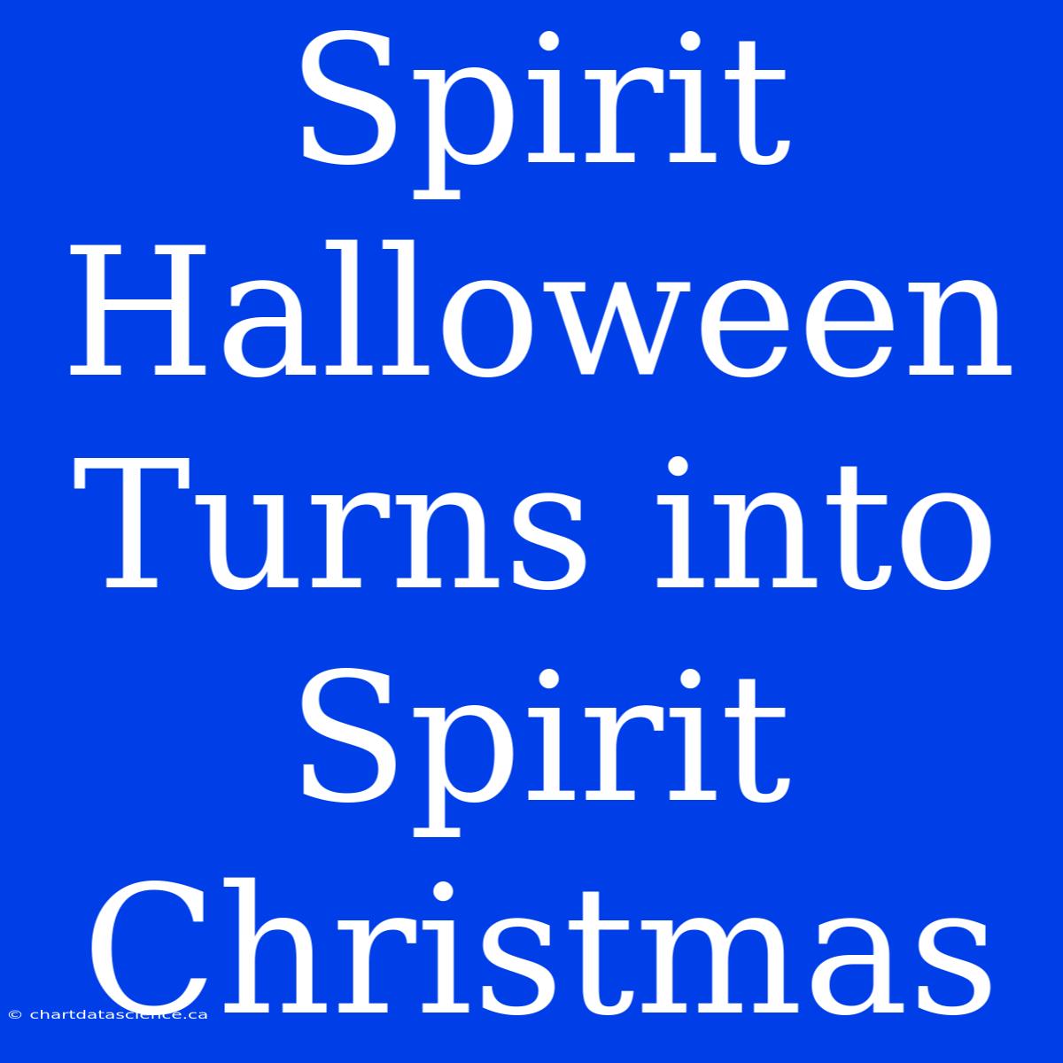 Spirit Halloween Turns Into Spirit Christmas