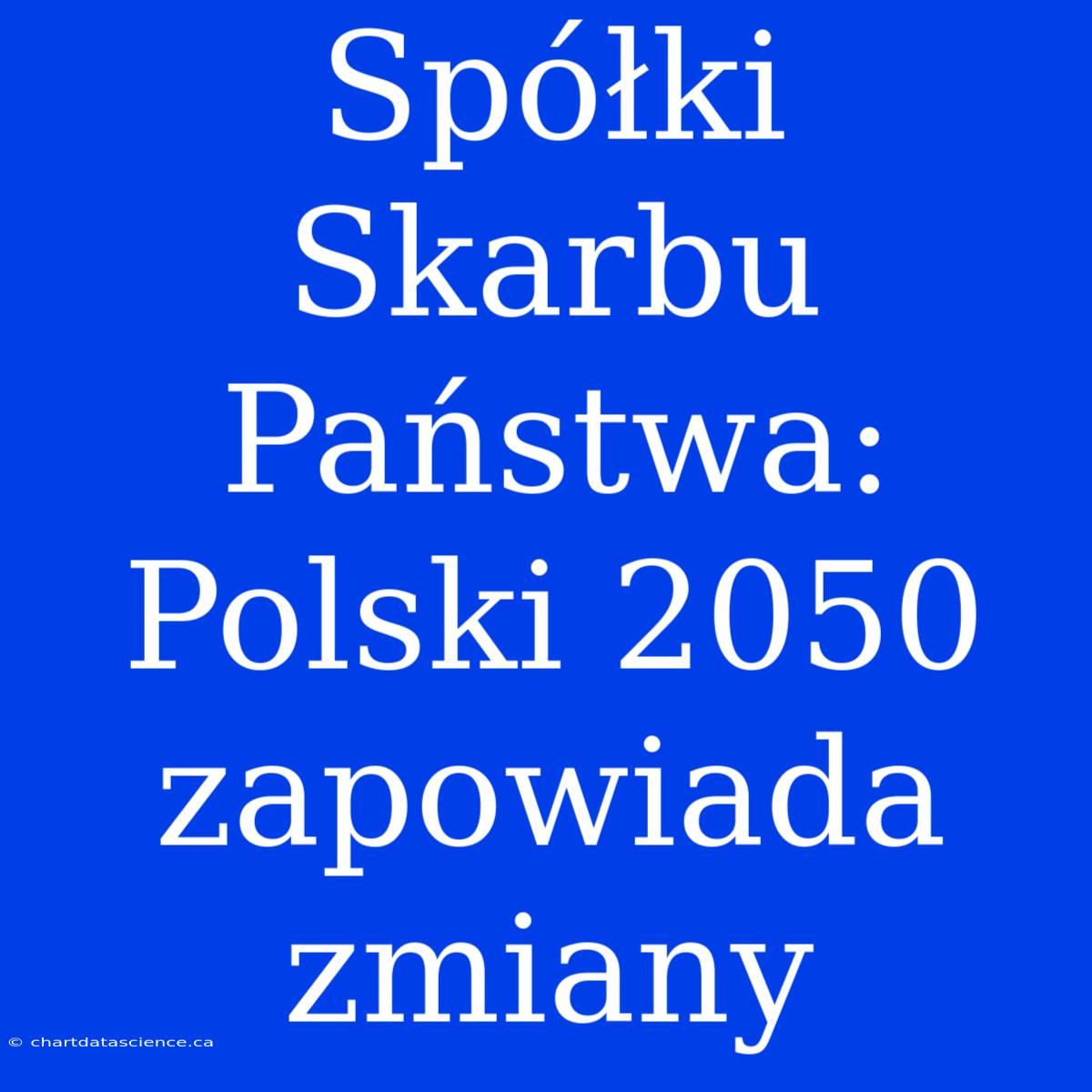 Spółki Skarbu Państwa: Polski 2050 Zapowiada Zmiany