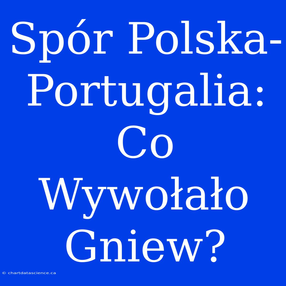 Spór Polska-Portugalia: Co Wywołało Gniew?