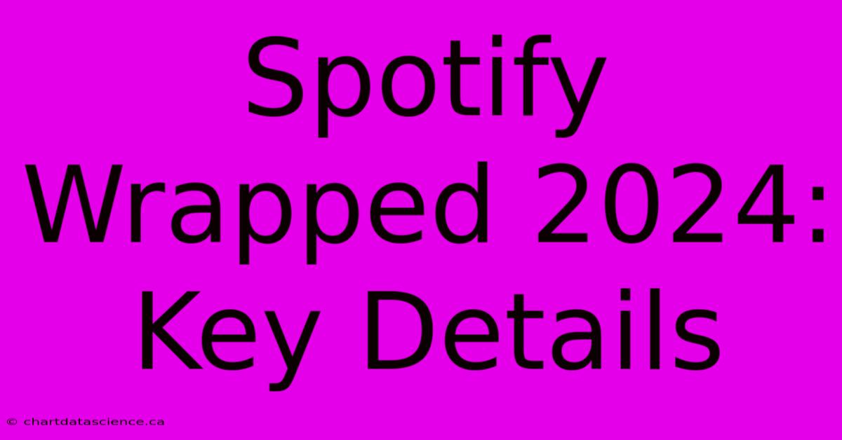 Spotify Wrapped 2024: Key Details