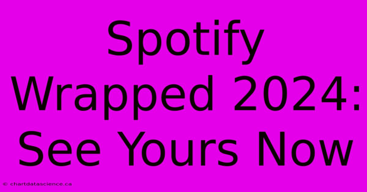 Spotify Wrapped 2024: See Yours Now