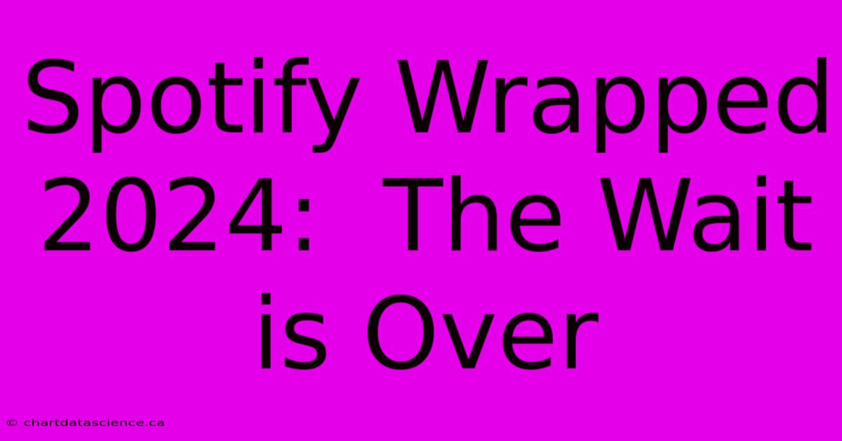 Spotify Wrapped 2024:  The Wait Is Over