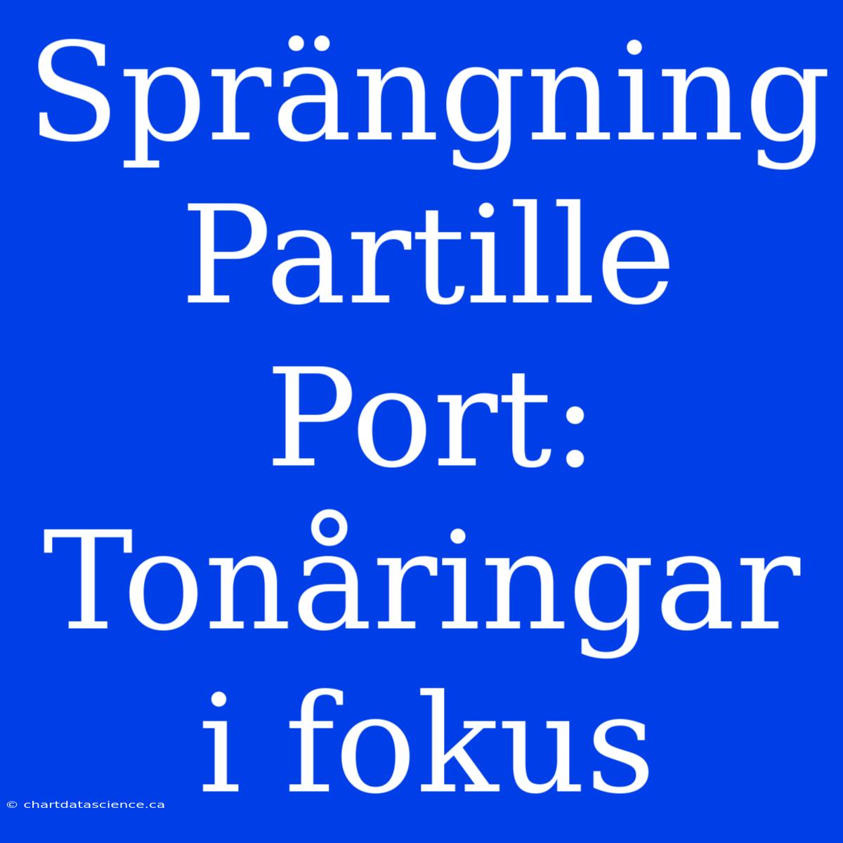 Sprängning Partille Port: Tonåringar I Fokus