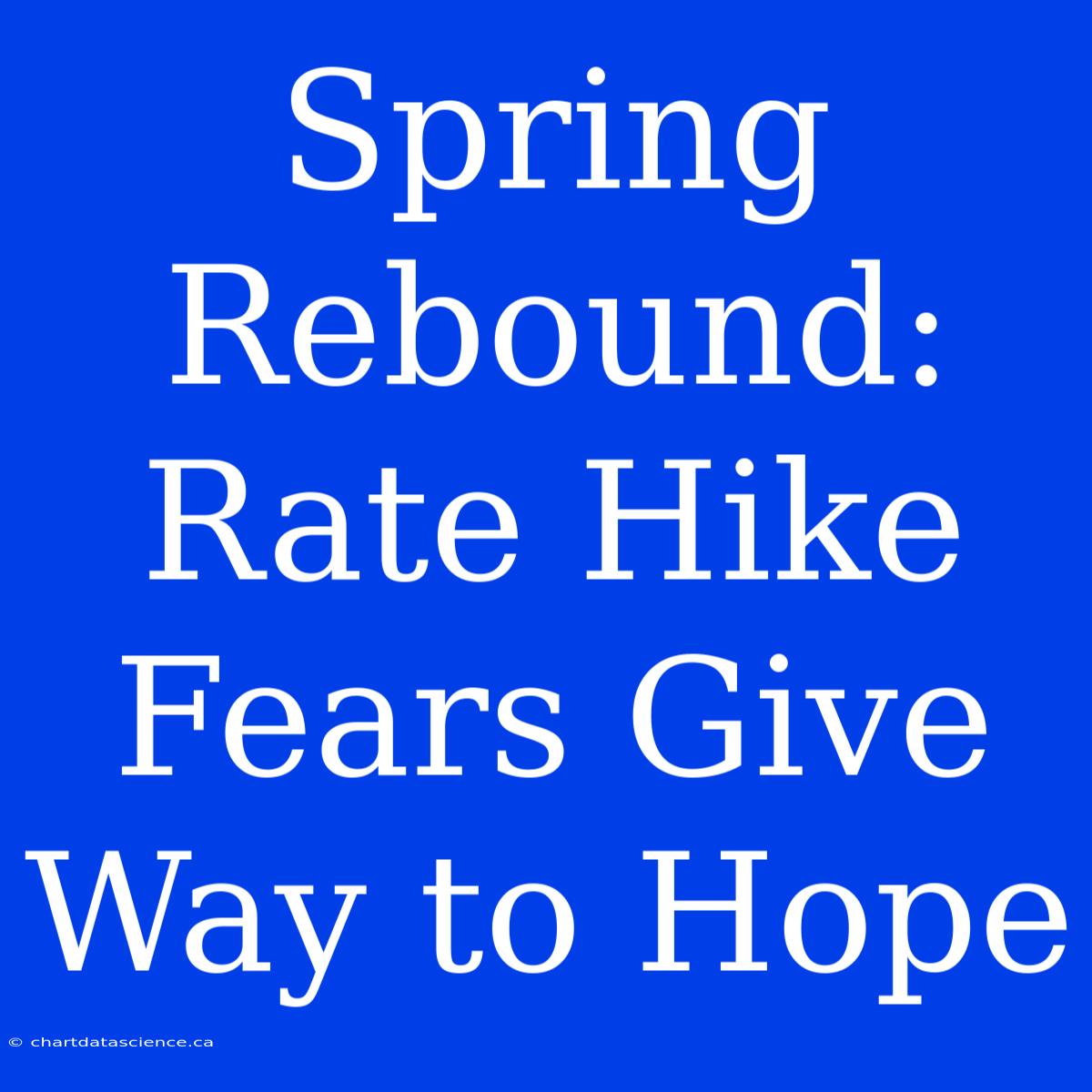 Spring Rebound: Rate Hike Fears Give Way To Hope