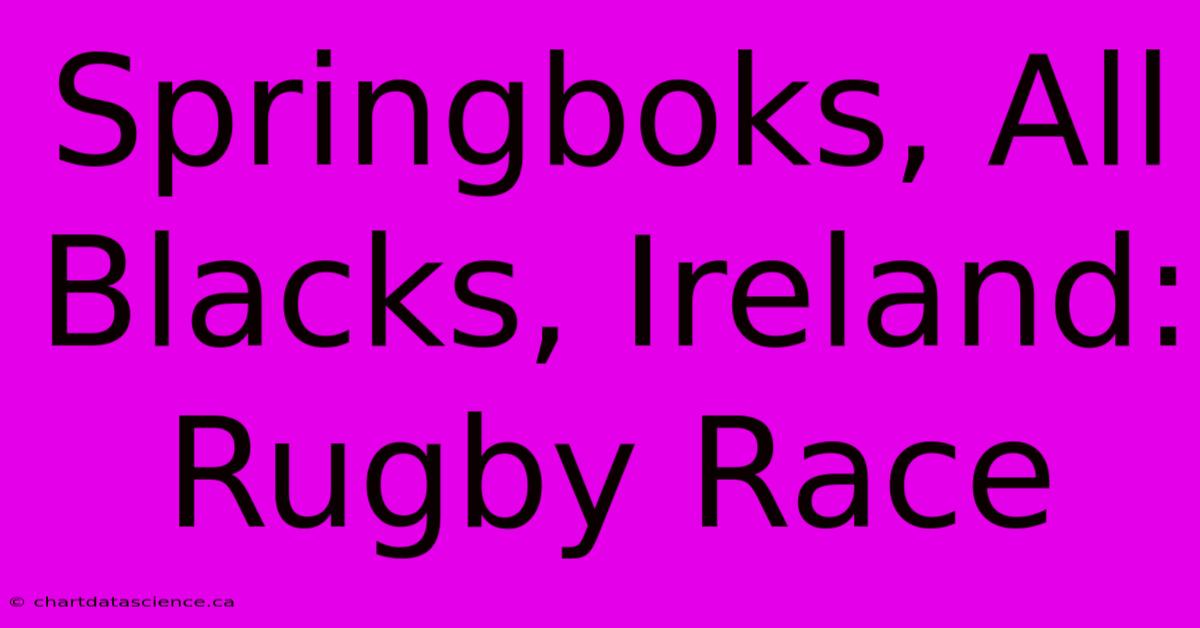 Springboks, All Blacks, Ireland: Rugby Race