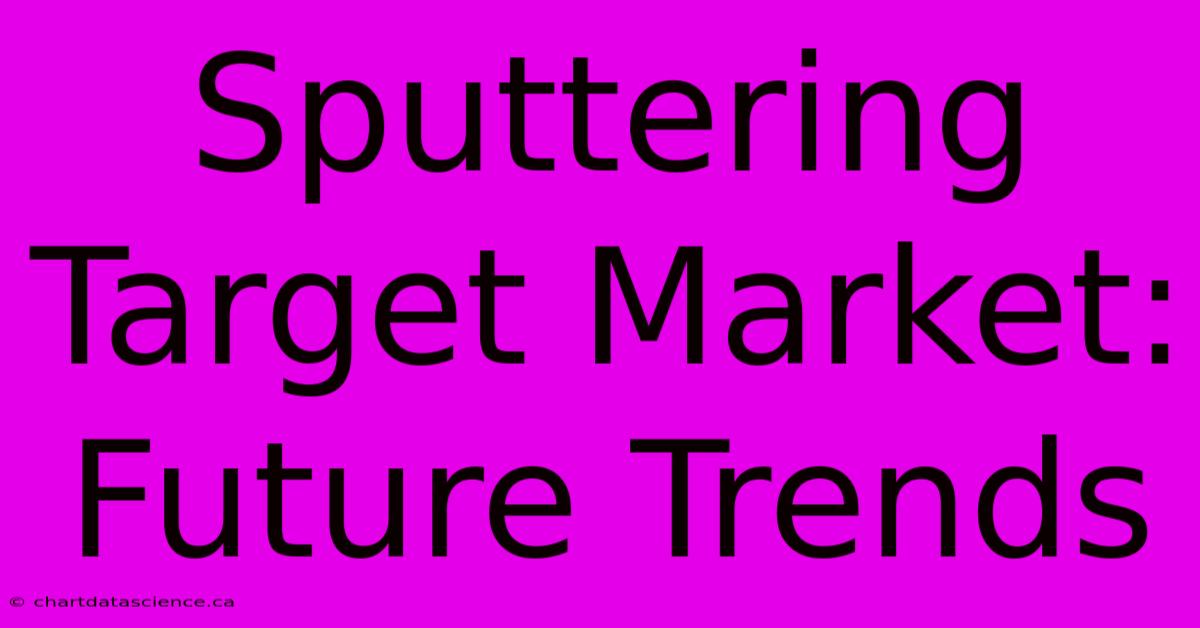 Sputtering Target Market: Future Trends