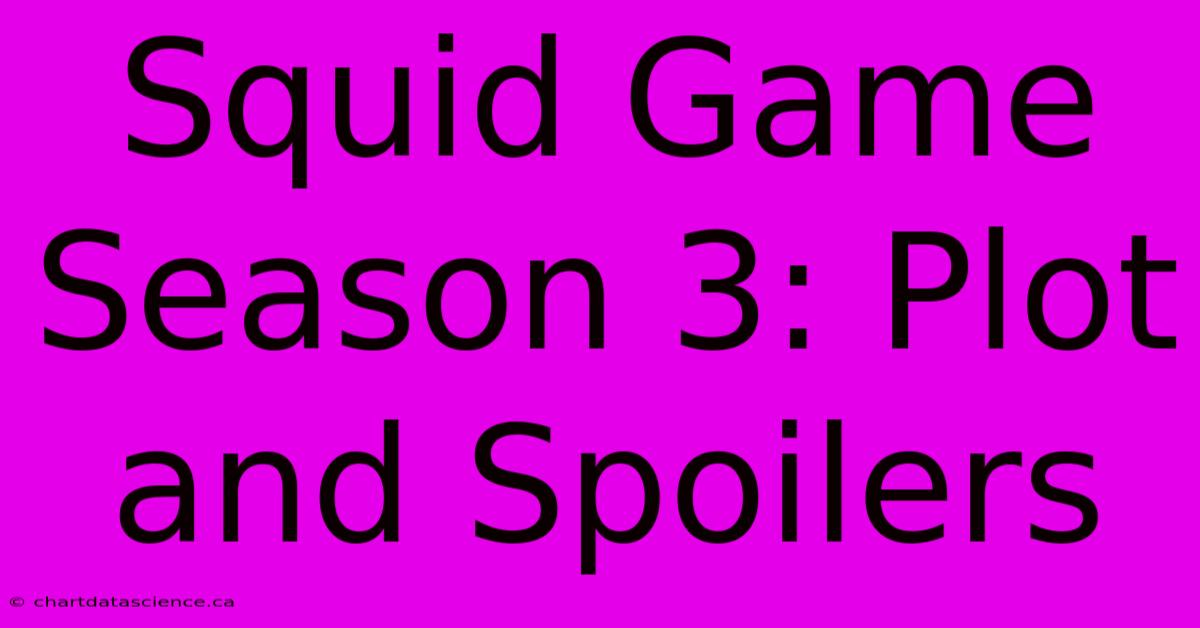 Squid Game Season 3: Plot And Spoilers