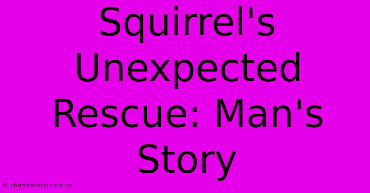 Squirrel's Unexpected Rescue: Man's Story