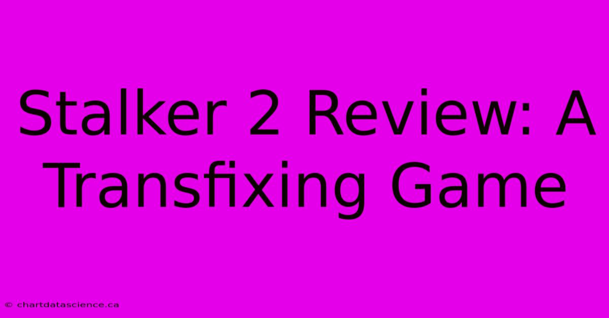 Stalker 2 Review: A Transfixing Game