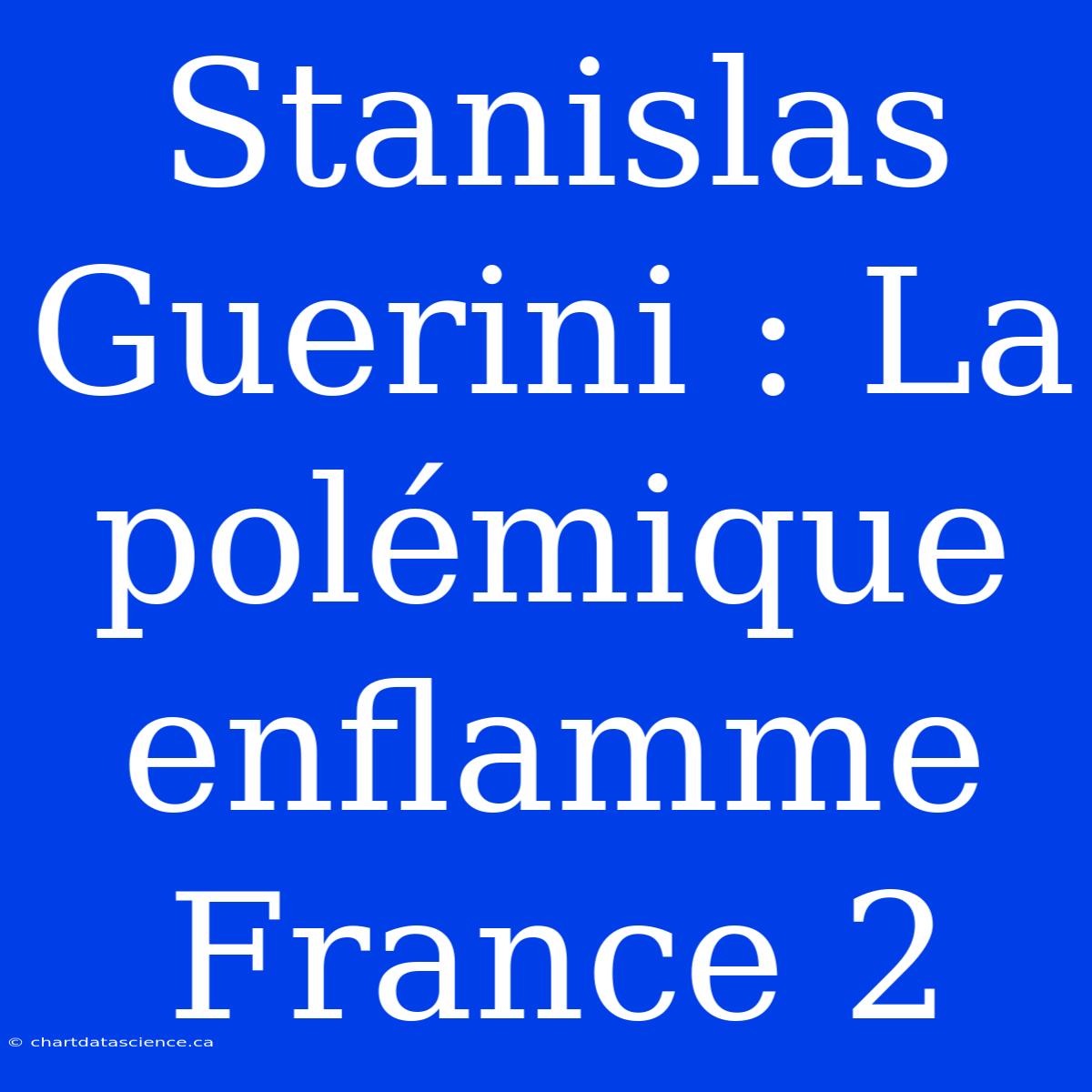 Stanislas Guerini : La Polémique Enflamme France 2