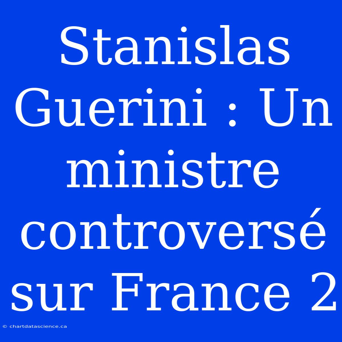 Stanislas Guerini : Un Ministre Controversé Sur France 2