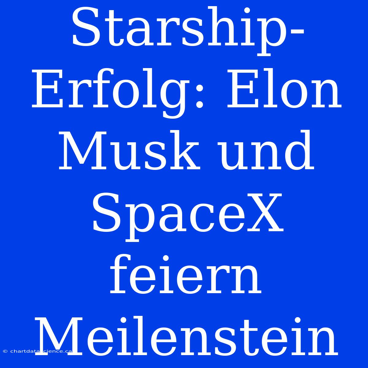 Starship-Erfolg: Elon Musk Und SpaceX Feiern Meilenstein