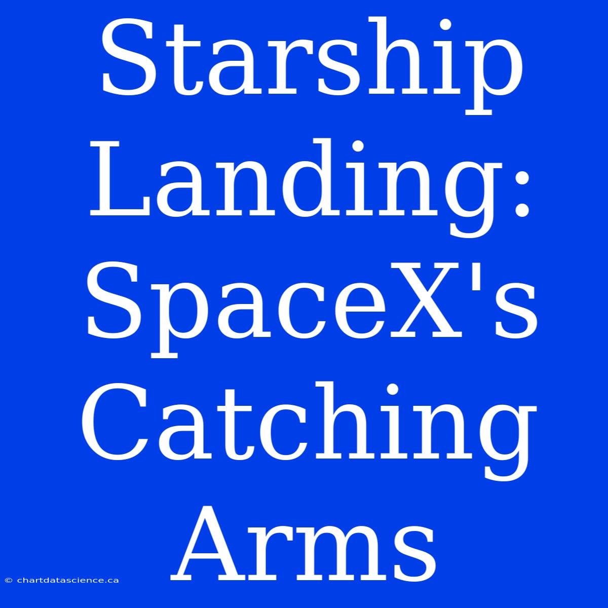 Starship Landing: SpaceX's Catching Arms