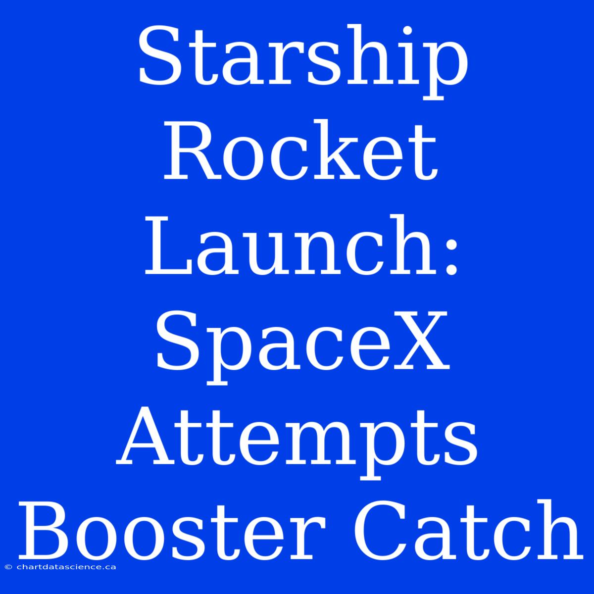 Starship Rocket Launch: SpaceX Attempts Booster Catch