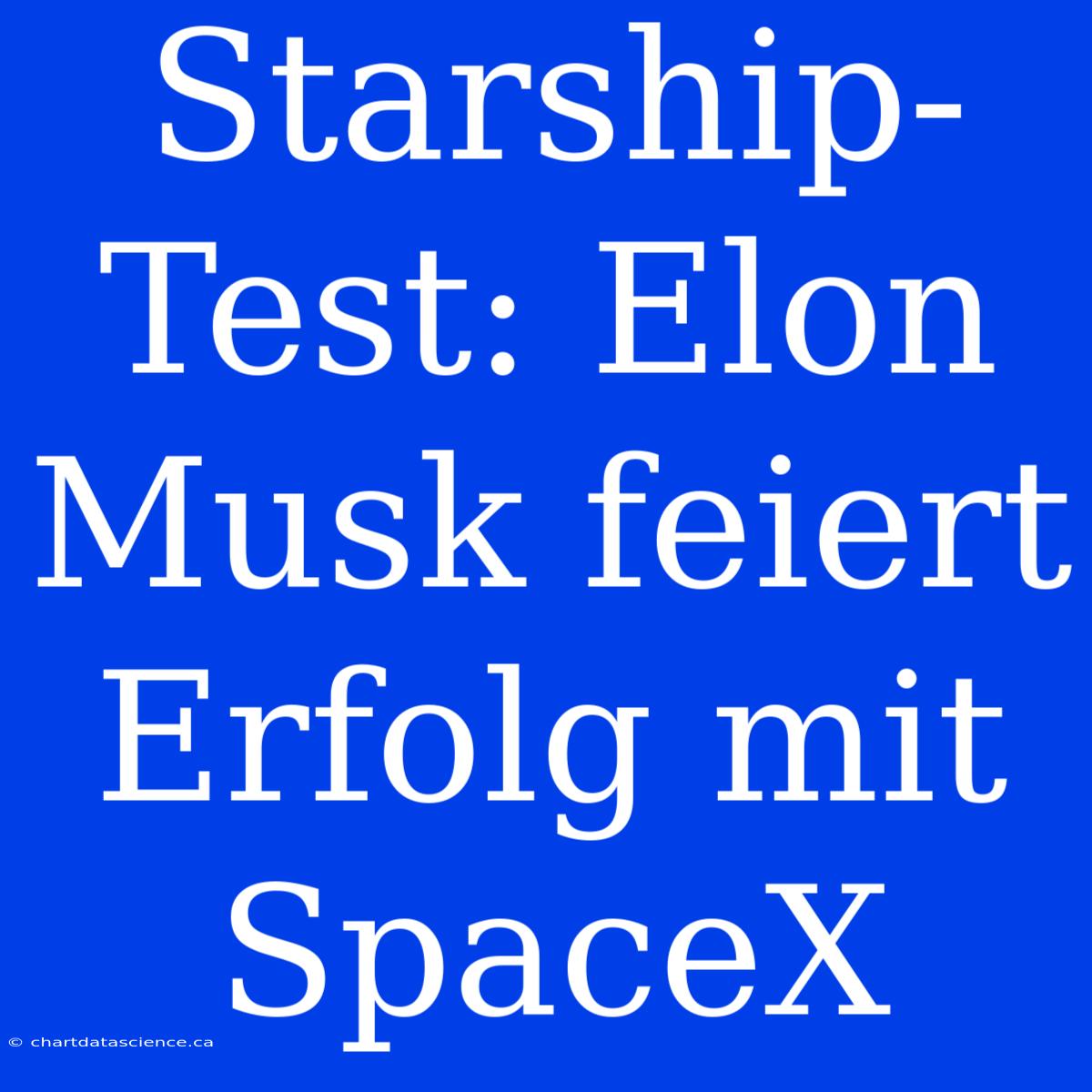 Starship-Test: Elon Musk Feiert Erfolg Mit SpaceX