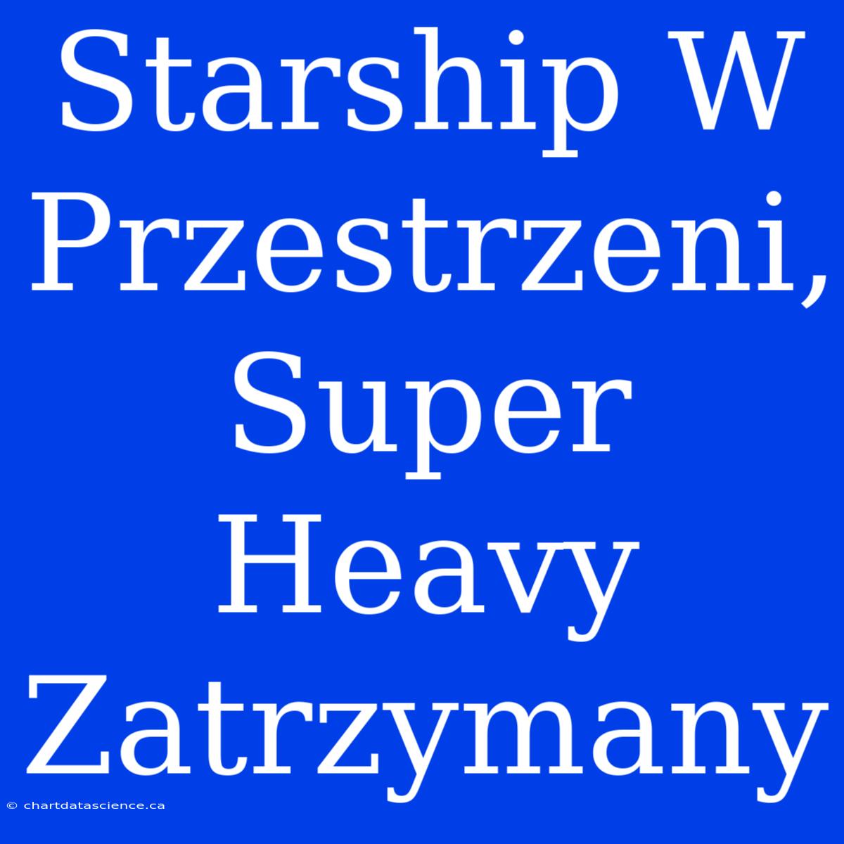 Starship W Przestrzeni, Super Heavy Zatrzymany