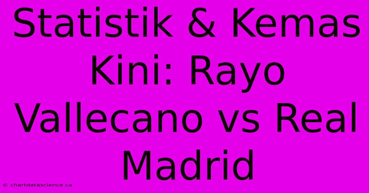 Statistik & Kemas Kini: Rayo Vallecano Vs Real Madrid