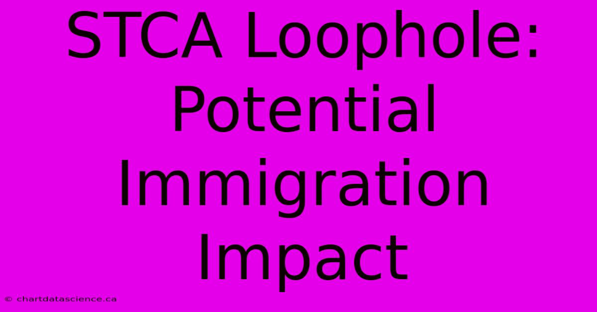 STCA Loophole: Potential Immigration Impact