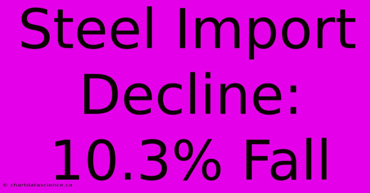 Steel Import Decline: 10.3% Fall