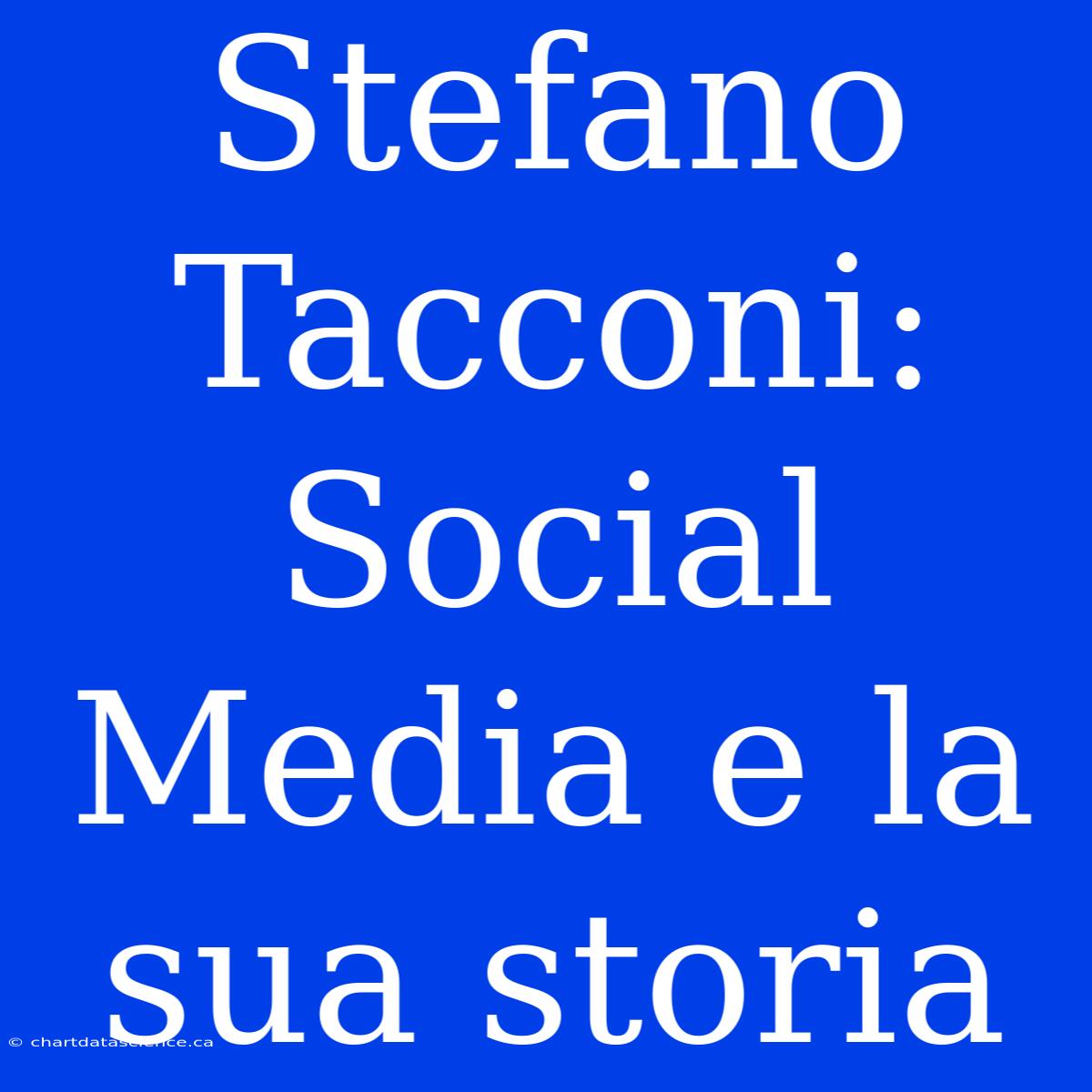 Stefano Tacconi: Social Media E La Sua Storia