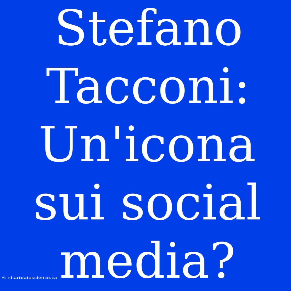 Stefano Tacconi: Un'icona Sui Social Media?