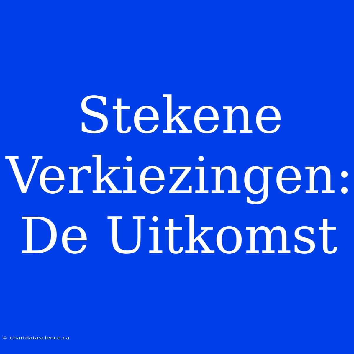 Stekene Verkiezingen: De Uitkomst