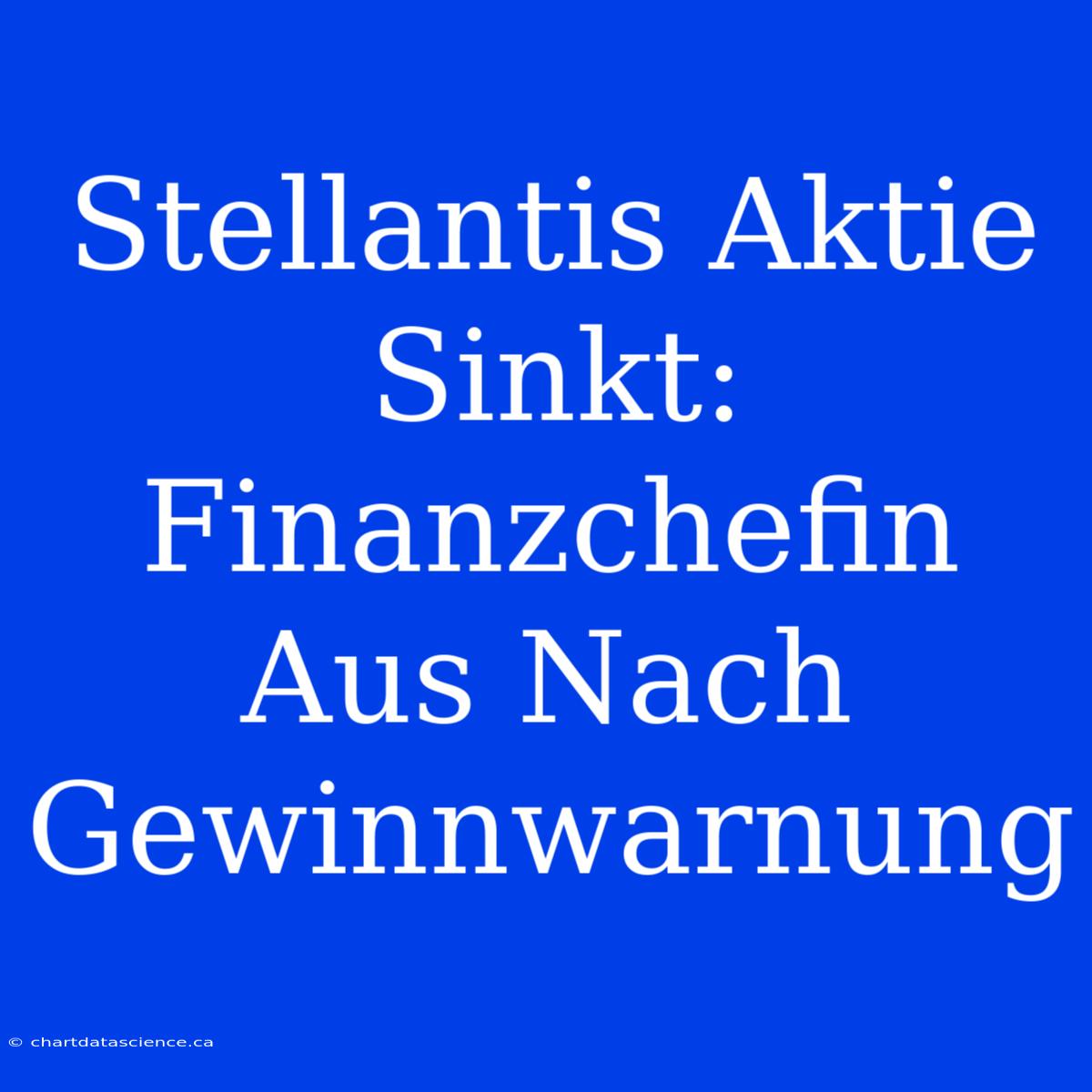 Stellantis Aktie Sinkt: Finanzchefin Aus Nach Gewinnwarnung