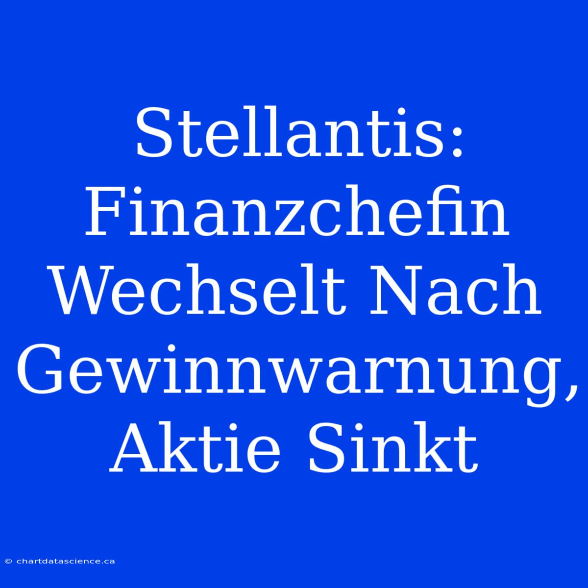 Stellantis: Finanzchefin Wechselt Nach Gewinnwarnung, Aktie Sinkt